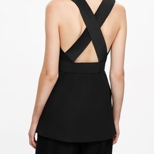 COS black cross back top